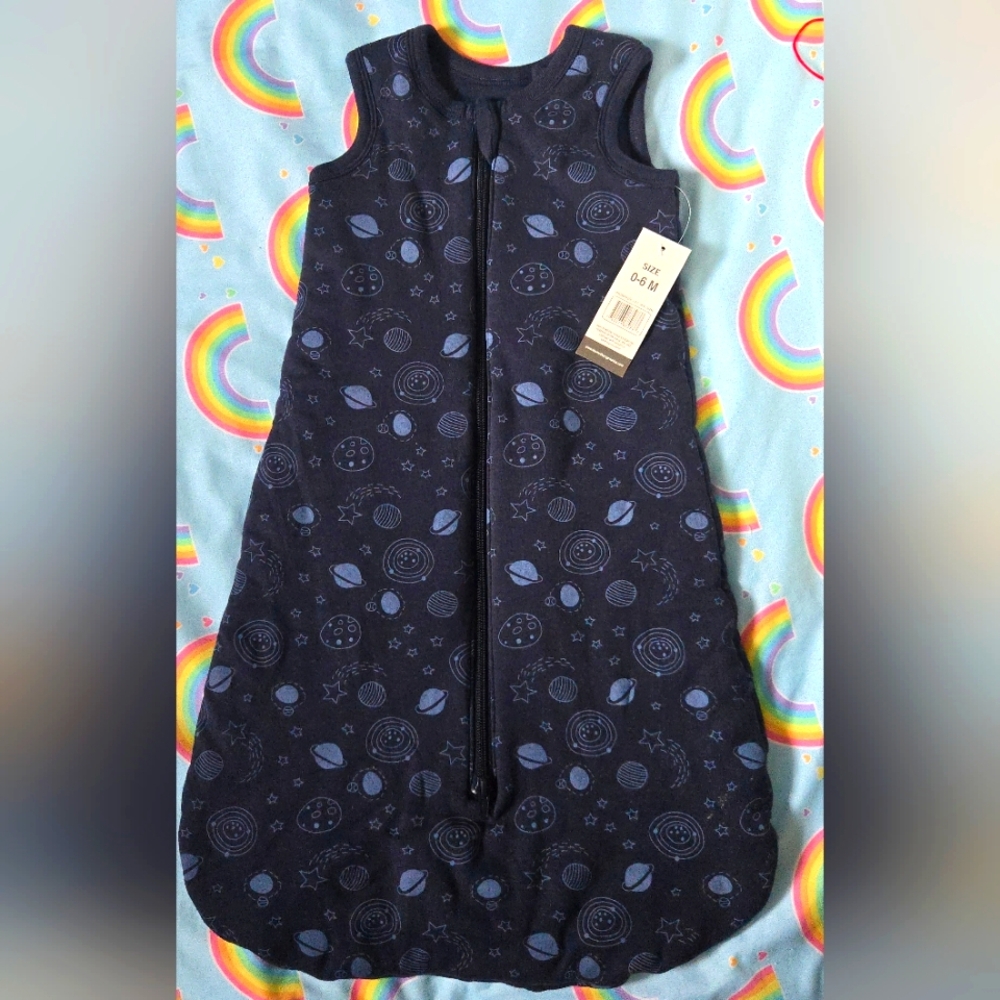 NWT Baby Boy Sleep Sack 0-6 Month Space Theme By Mother's Promise